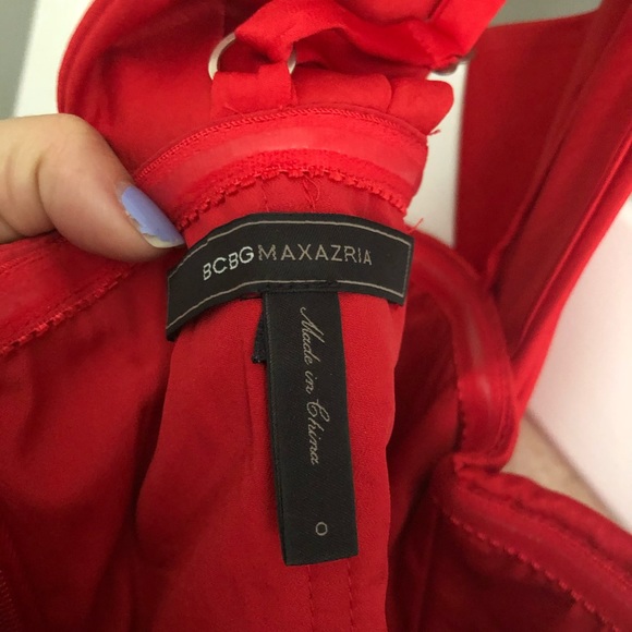 BCBG Red Palais Dress - Size 0 - Picture 4 of 6